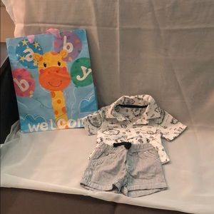 New Carters Boys NB Shorts Set